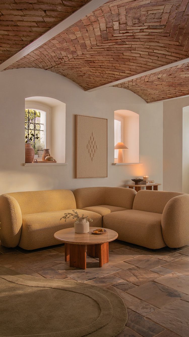 Lupine bed with upholstered frame in soft green fabric, modern design – Micadoni